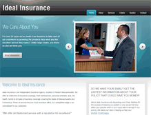 Tablet Screenshot of idealinsurance.com